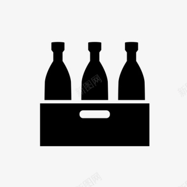 酒瓶酒盒饮料图标图标