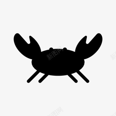 动物螃蟹软壳蟹软蟹图标图标