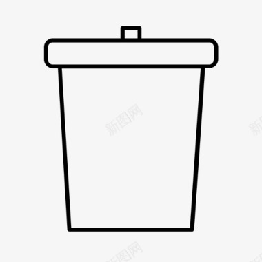 垃圾桶垃圾处理丢弃图标图标