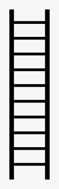 梯子木梯安全梯图标图标