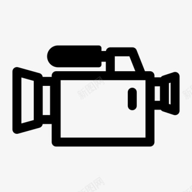 录音机摄像机录音机电影摄影机图标图标