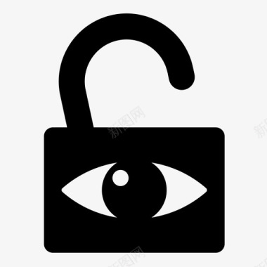 不安全隐私解锁安全图标图标