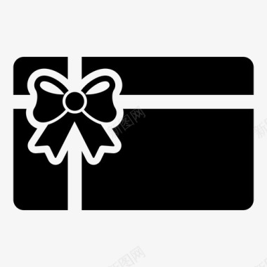 礼品礼品卡购物零售图标图标
