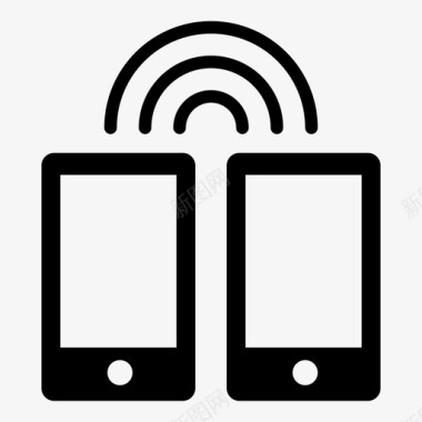 WIFI网络智能手机网络配对图标图标