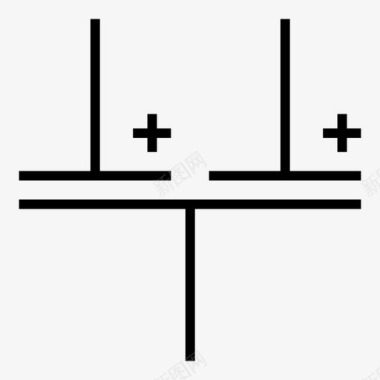 电气插头多电容器技术硬件图标图标