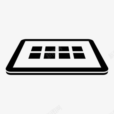 平板数字平板电脑应用程序技术屏幕图标图标