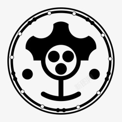 对撞图案轮子技术图标高清图片