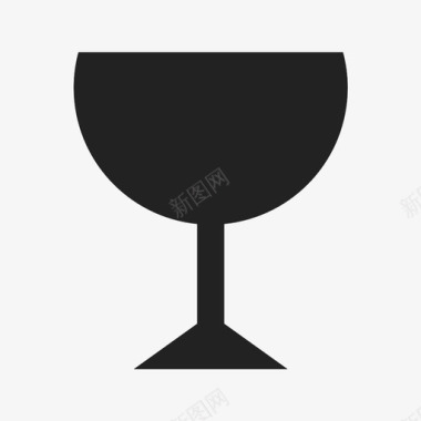 饮料玻璃杯杜松子酒和滋补品图标图标