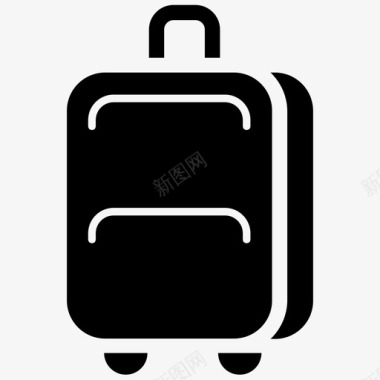 行李运输带行李夏季行李箱图标图标