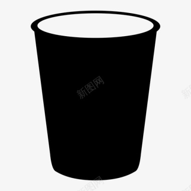 一次性塑料杯子杯子独奏塑料杯图标图标