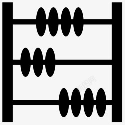 古代计算器算盘古代计算器珠子计算器图标高清图片