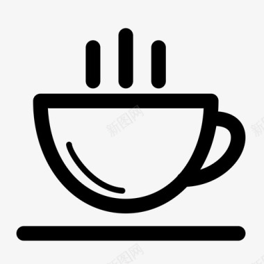 闪耀茶杯马克杯茶杯热茶图标图标