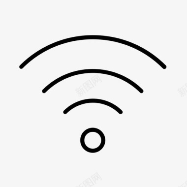 无线头戴式wifi接入计算机图标图标