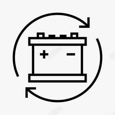 加载框电池电能量图标图标