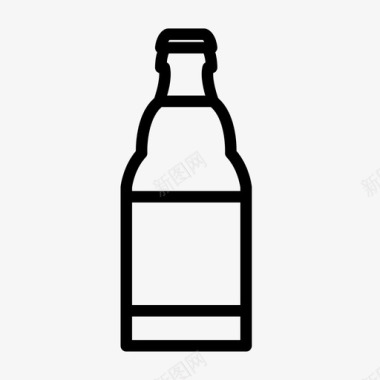 雪花啤酒标志啤酒瓶瓶子饮料图标图标