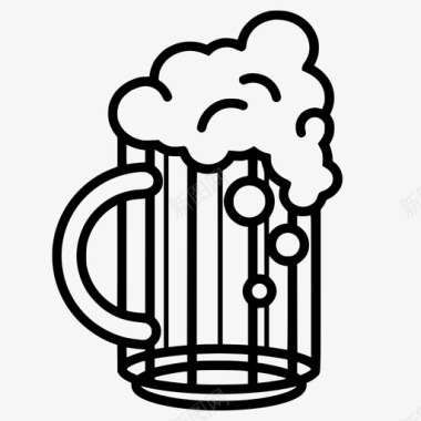 啤酒啤酒节节日图标图标