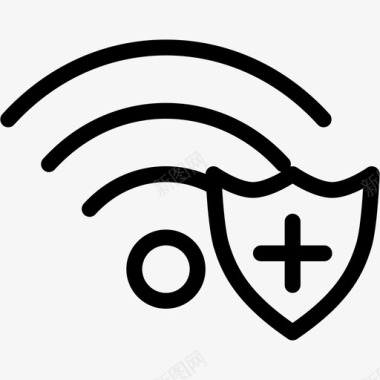 线路保护wifi社交屏蔽图标图标