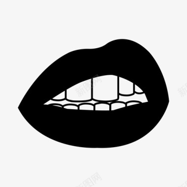 嘴唇的女人嘴巴嘴唇口红图标图标