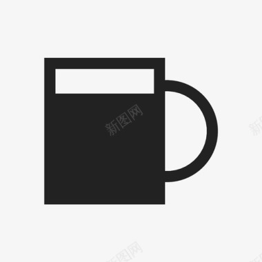 一杯咖啡黑咖啡早餐图标图标