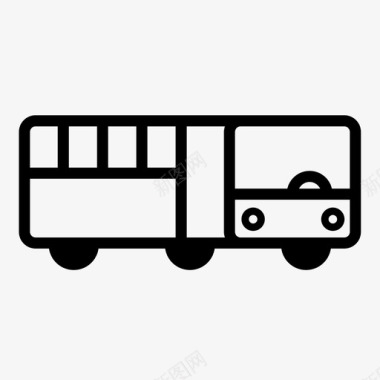 公共交通标识公共汽车汽车公共交通图标图标