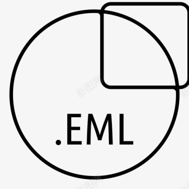 圆圈彩蛋eml文件类型专有图标图标