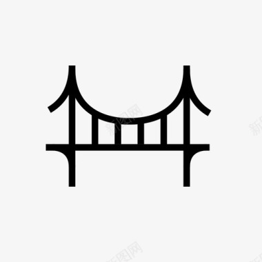 船运桥梁建筑加利福尼亚建筑桥梁图标图标
