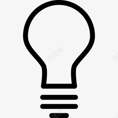 电灯泡灯泡电灯泡能源图标图标