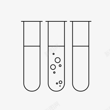 褐色岩石试管血液尸体图标图标