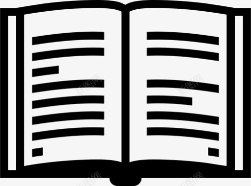 书籍古腾堡版式图标图标