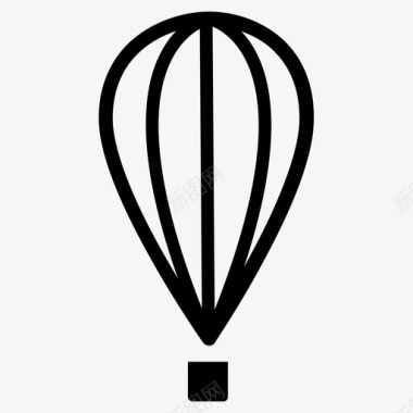热气球飞行热气球飞行位置图标图标