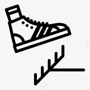 运动鞋简单的东西图标图标