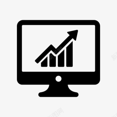 电脑图信息条形图信息图监视器图标图标