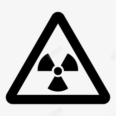 电离辐射X射线警告图标图标