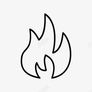 火焰燃烧炽热图标图标