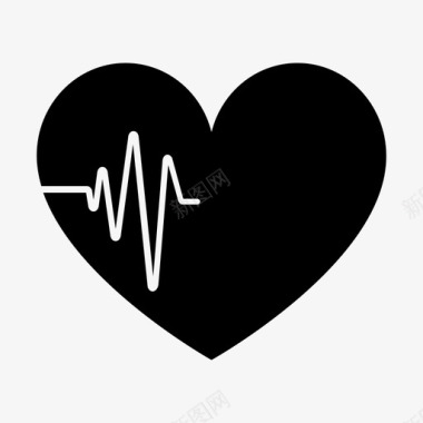 生命的心跳脉搏生命体征医院图标图标