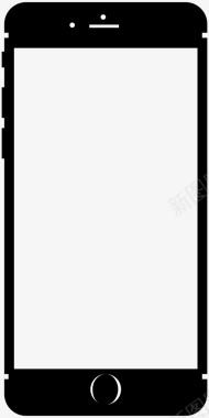 黑色iPhone6图标图标