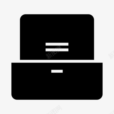 商务用品文件柜保险柜文件图标图标