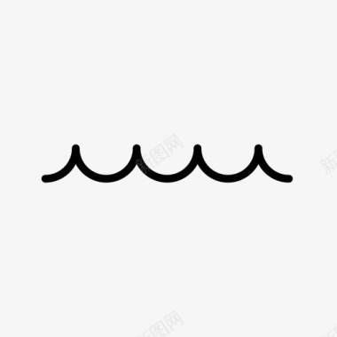 水水波水尾流图标图标