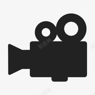 电影拍摄摄像机拍摄录音图标图标