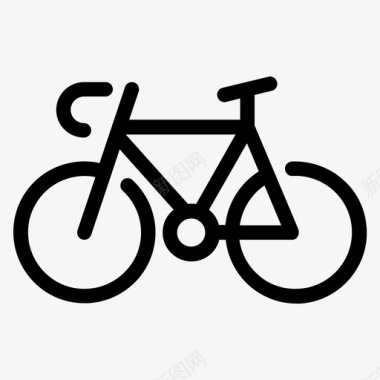 通勤自行车交通工具骑自行车图标图标