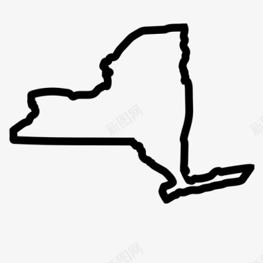 纽约纽约地理位置图标图标