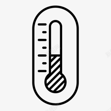 温度测量温度温度计测量图标图标