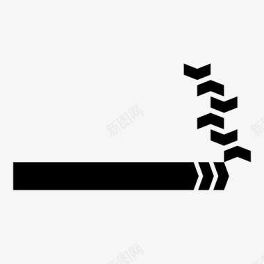 香烟点燃的香烟壶图标图标