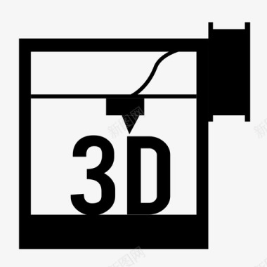 3d小人设计素材3d打印机图标图标