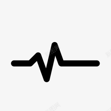 生命的心跳脉搏心率监护仪图标图标