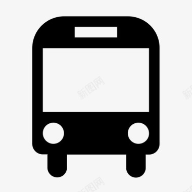 公共交通标识公共汽车旅行交通图标图标