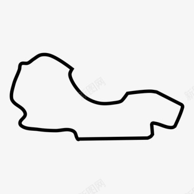 澳大利亚大奖赛f1赛道图标图标