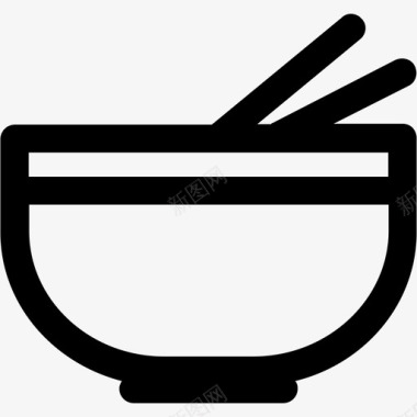中餐汤面图标图标