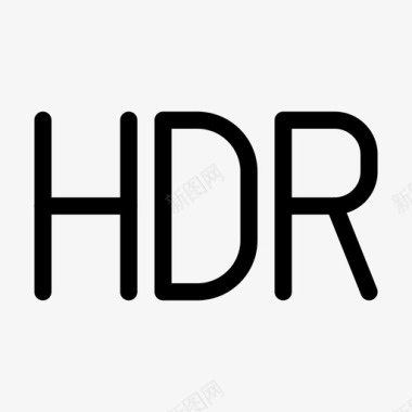 HDR照片hdr打开照片线图标图标