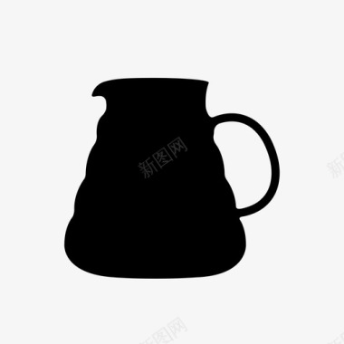 罗孚咖啡壶咖啡壶咖啡过滤器图标图标
